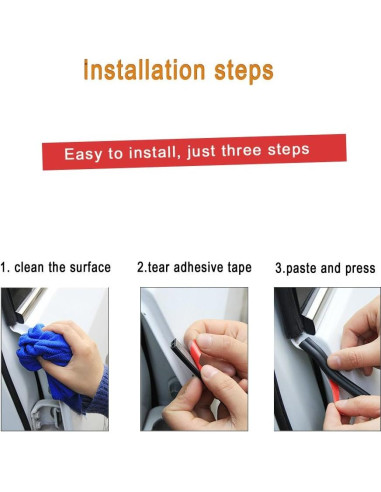 Tira de Sello Universal CloudBuyer 5.03m Goma Negra