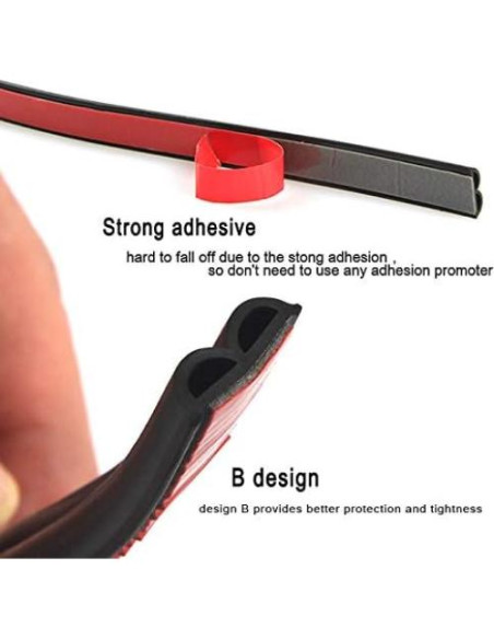 Tira de Sello Universal CloudBuyer 5.03m Goma Negra