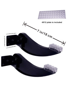 Soportes de Pared LEGO BrickVisions para Modelos 2x4 2