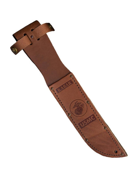 Cuchillo de Combate KA-BAR KA1217S-BRK con Funda de Cuero Cuchillo de Combate KA-BAR KA1217S-BRK con Funda de Cuero