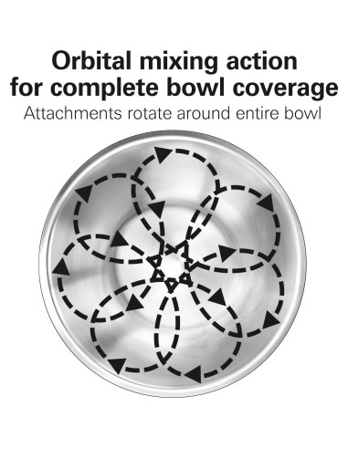 Mezclador de pie eléctrico Hamilton Beach 4L 7 velocidades negro