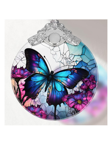 Adorno de Mariposa de Vidrio Templado Touber 7.62x8.89cm