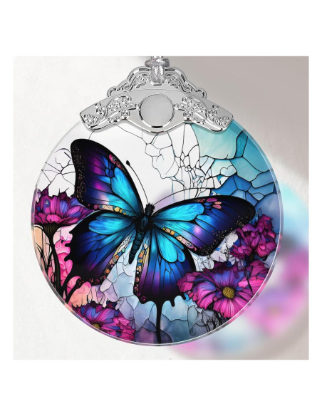 Adorno de Mariposa de Vidrio Templado Touber 7.62x8.89cm