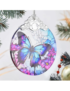 Adorno de Mariposa de Vidrio Templado Touber 7.62x8.89cm 2