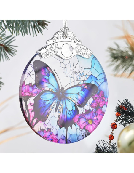 Adorno de Mariposa de Vidrio Templado Touber 7.62x8.89cm