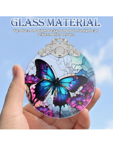 Adorno de Mariposa de Vidrio Templado Touber 7.62x8.89cm