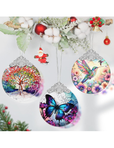 Adorno de Mariposa de Vidrio Templado Touber 7.62x8.89cm