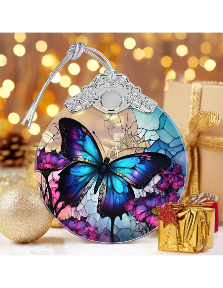 Adorno de Mariposa de Vidrio Templado Touber 7.62x8.89cm