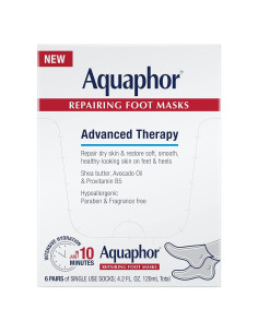 Mascarillas Hidratantes para Pies Aquaphor - 6 Unidades