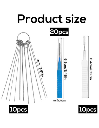 Juego de 40 Herramientas de Limpieza de Cabezal de Ducha Gosknor