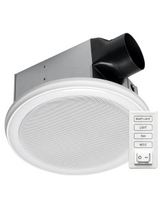 Ventilador de Baño Homewerks 7130-16-BT con Luz LED y Bluetooth