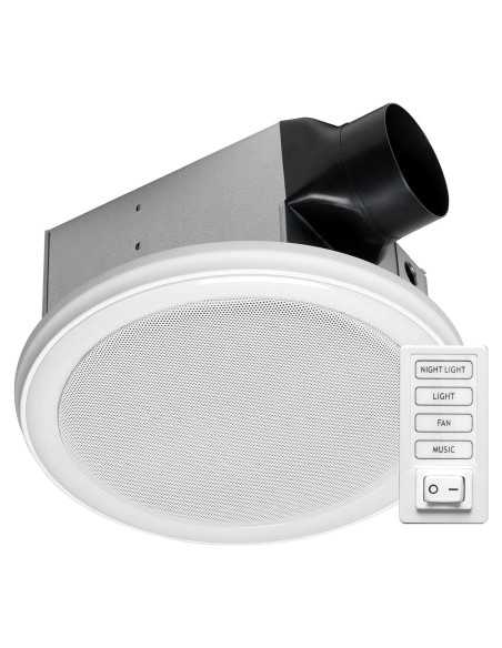 Ventilador de Baño Homewerks 7130-16-BT con Luz LED y Bluetooth