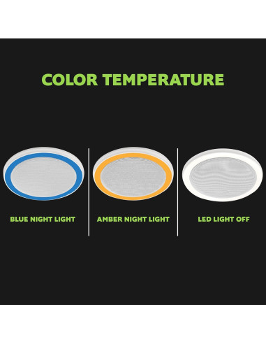 Ventilador de Baño Homewerks 7130-16-BT con Luz LED y Bluetooth