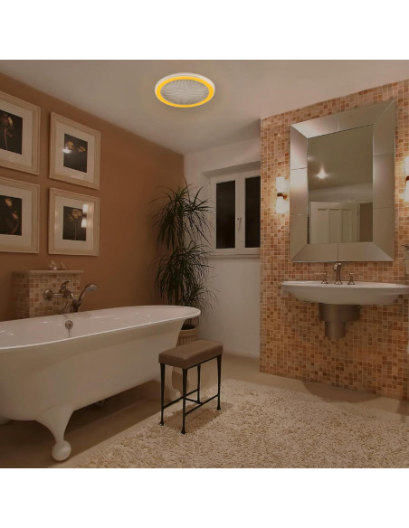 Ventilador de Baño Homewerks 7130-16-BT con Luz LED y Bluetooth