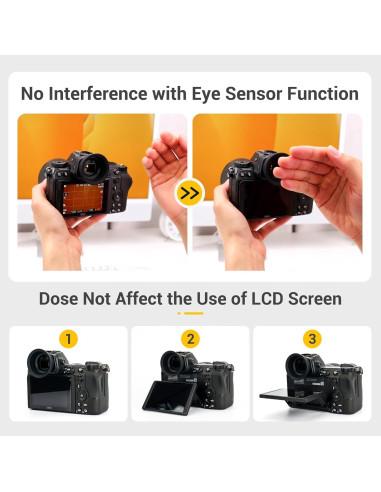 Copa ocular de silicona suave Jinjiacheng DK-29 para Nikon Z6 Z5