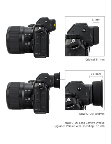 Copa ocular de silicona suave Jinjiacheng DK-29 para Nikon Z6 Z5