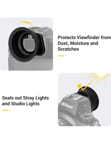 Copa ocular de silicona suave Jinjiacheng DK-29 para Nikon Z6 Z5