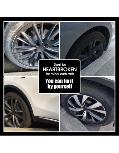 Kit de Reparación de Llantas Evlisrtpk Negro Mate 12ml