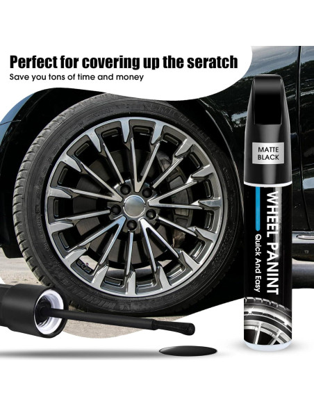 Kit de Reparación de Llantas Evlisrtpk Negro Mate 12ml