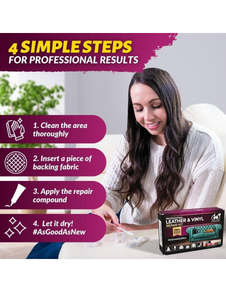 Kit Profesional de Reparación de Cuero Coconix - Negro Kit Profesional de Reparación de Cuero Coconix - Negro
