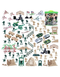 Juego de Juguetes de Base Militar 180 Piezas CHAXUNTEN