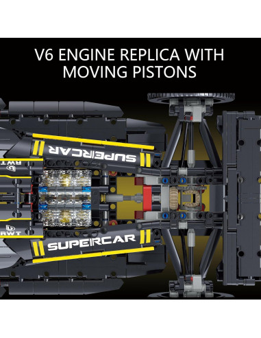 Kit de Construcción Coche de Carreras JSINMA F1 R.S.20 1650 Piezas
