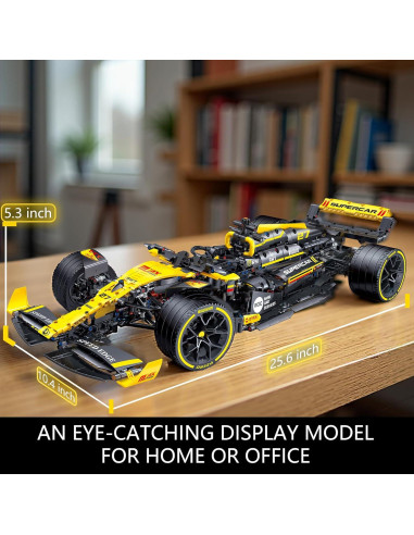 Kit de Construcción Coche de Carreras JSINMA F1 R.S.20 1650 Piezas