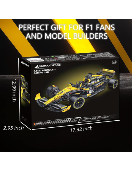 Kit de Construcción Coche de Carreras JSINMA F1 R.S.20 1650 Piezas Kit de Construcción Coche de Carreras JSINMA F1 R.S.20 1650 Piezas