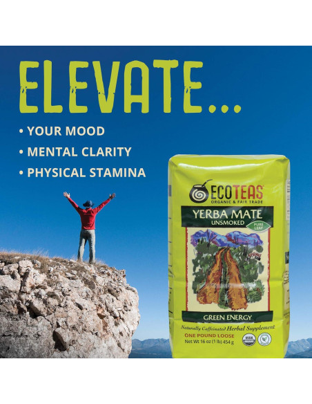 Té de Yerba Mate Orgánico ECOTEAS 0.45 kg - Energía Natural