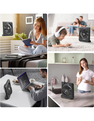 Ventilador de caja portátil Cmyfato F016 10" recargable 20000mAh