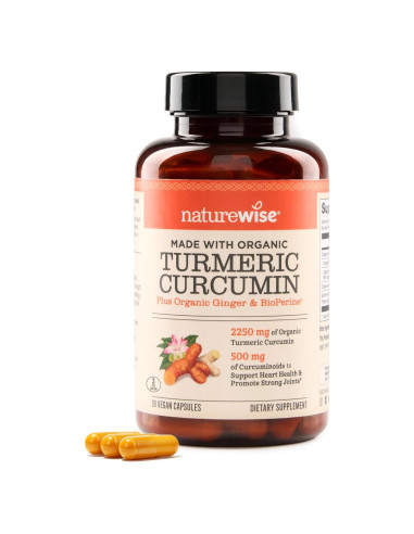 NatureWise Cúrcuma Curcumina 2250mg 90 Cápsulas Veganas