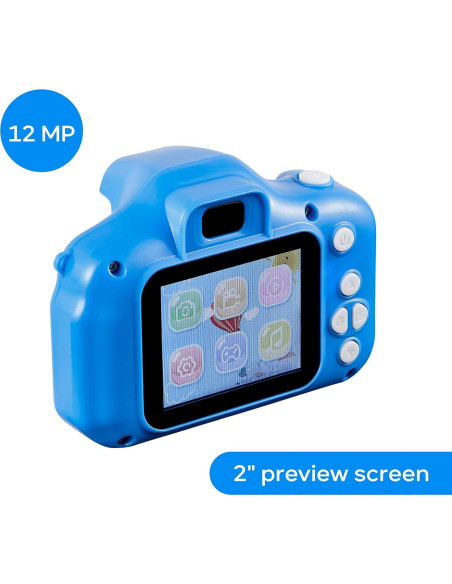 Cámara Digital Kidzcam Vivitar 12 MP HD para Niños Azul