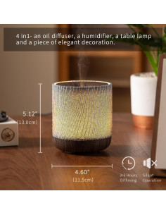 Difusor de Aceite Esencial Zmarkraft 200ml con Luz LED 2