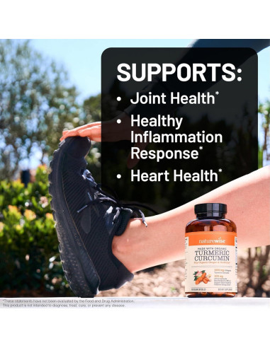 NatureWise Cúrcuma Curcumina 2250mg 90 Cápsulas Veganas