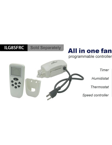 Ventilador de Escape iLiving 24" con Obturador Automático 4244 CFM