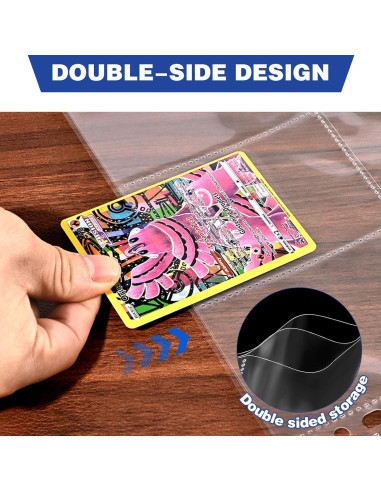 Paquete de 42 Fundas para Tarjetas YHIJF 9 Bolsillos 22.4x29cm