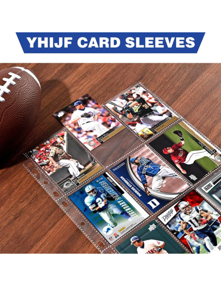 Paquete de 42 Fundas para Tarjetas YHIJF 9 Bolsillos 22.4x29cm