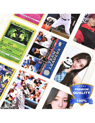 Paquete de 42 Fundas para Tarjetas YHIJF 9 Bolsillos 22.4x29cm