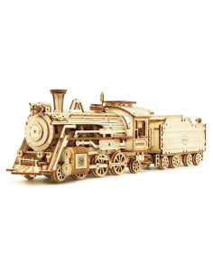 Kits de construcción ROKR MC Expreso de Vapor 3D - 30.5x6.6x8.1 cm