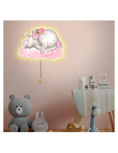 Lámpara de Pared Nocturna Elefante Aurelema 12x10 cm