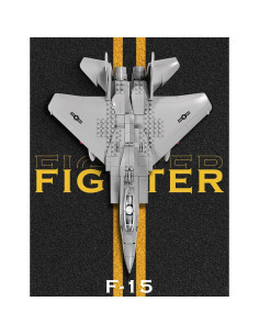 Set de Bloques de Construcción SEMKY F-15 Eagle 262 Piezas 2