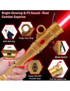 Sable de Luz LED Kogibe 73.7 cm con 25 Colores y Sonido 2