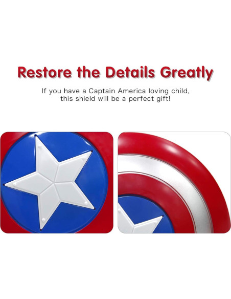 Escudo de Capitán para Niños - PVC 30.5 cm - Halloween y Cosplay