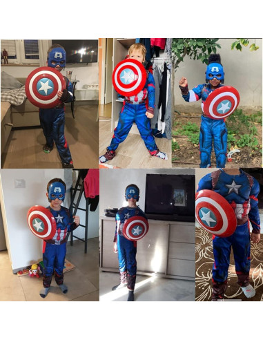 Escudo de Capitán para Niños - PVC 30.5 cm - Halloween y Cosplay