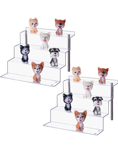 Soporte de Exhibición Acrílico LileZbox 4 Pasos 30.48x22.35cm