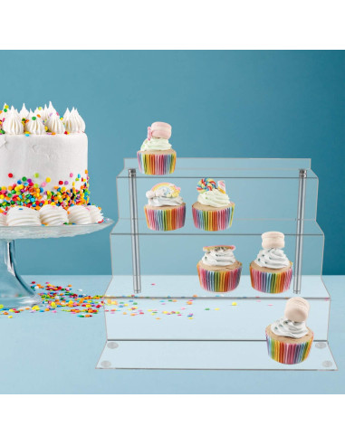 Soporte de Exhibición Acrílico LileZbox 4 Pasos 30.48x22.35cm