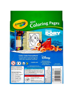 Crayola Mini Páginas para Colorear Dory - 80 Hojas y 6 Marcadores 2