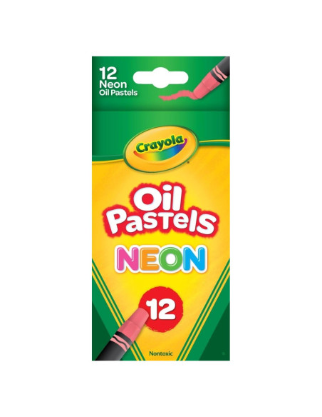 Juego de Pasteles de Aceite Neón Crayola 12 Unidades