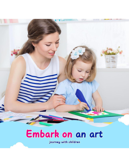 Kit de Aerógrafo Mittimiya para Niños - 12 Marcadores Lavables