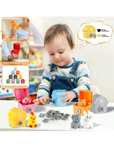 Juguetes Educativos Animales de Granja Montessori - 10 Piezas 2